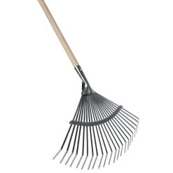 Gazonhark 22 Platte Tanden Verzinkt Met Steel 150cm, Talen Tools