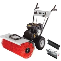 Lumag KM800 Veegmachine Met Opvangbak En Sneeuwschuiver