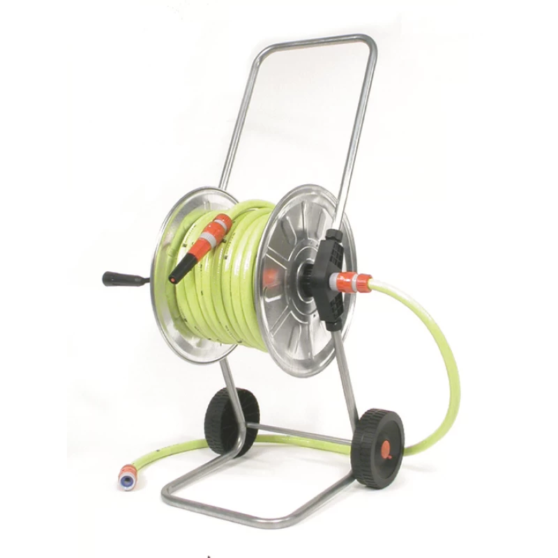 Talen Tools Haspel, Gemonteerd 25m - 1/2" Met Gele Tuinslang En Koppelingen 1 Talen Tools Haspel, Gemonteerd 25m - 1/2" Met Gele Tuinslang En Koppelingen